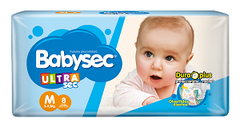 PANAL BABYSEC ULTRA MED 8
