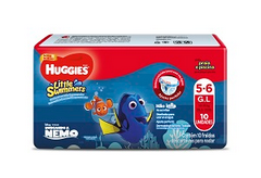 HUGGIES PAN SWIMME M-G 10