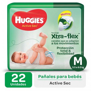 HUGGIES PAN FLEX M X 22