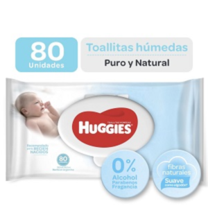 HUGGIES TOA PURO NATU X80