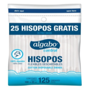 ALGABO HISOPOS X 125 BOLS